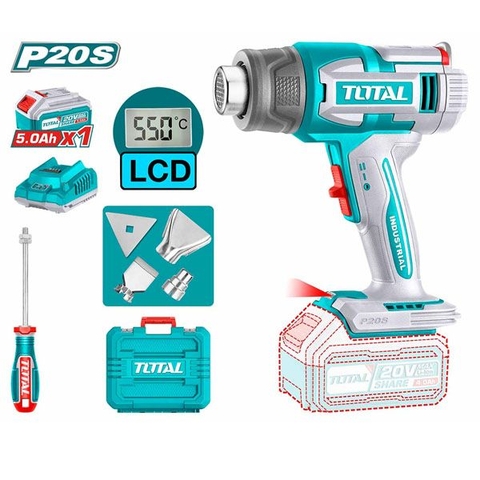 Máy Khò Hơi Nóng Dùng Pin 20V Total TBLI20035