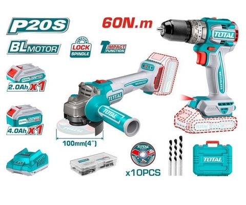 Bộ 14 Mũi Khoan HSS 4341 Và Mũi Khoan Bậc Thang Total TACSDL61401