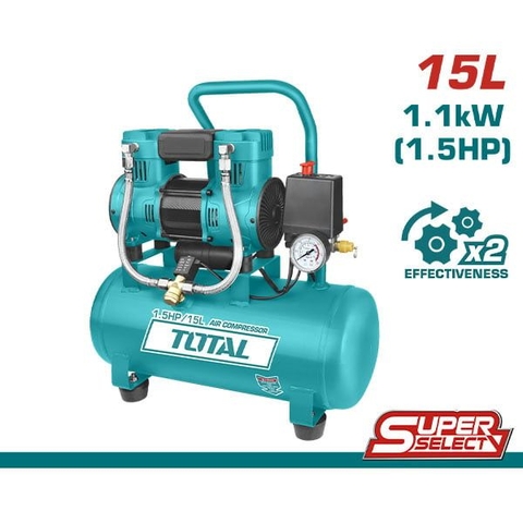 Máy Nén Khí Không Dầu 6L/1100W Total