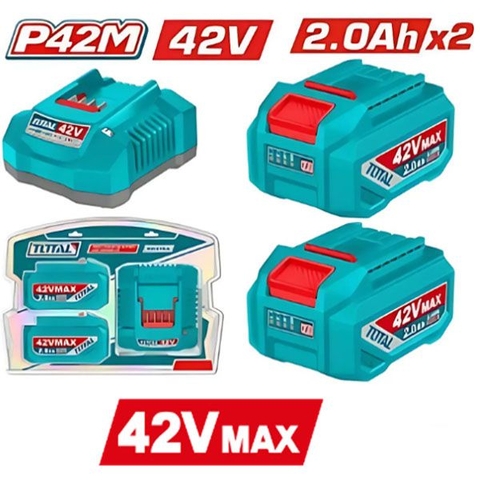 Bộ 2 Pin Và 1 Sạc P42M 42vx2.0ah Total