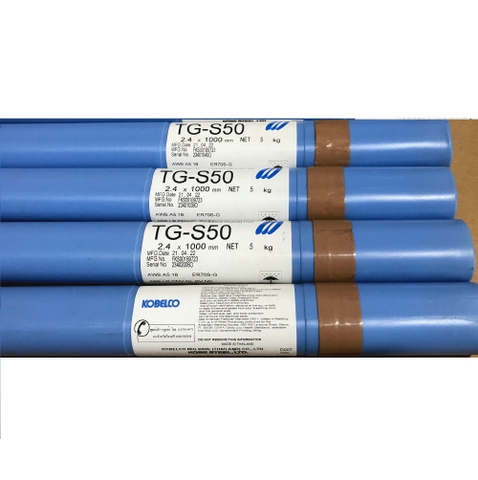 Que Hàn Chịu Lực KOBELCO  ER70S-G TGS-50, 2.4x1000mm, 5 Kg / Hộp, 20 Kg / Thùng