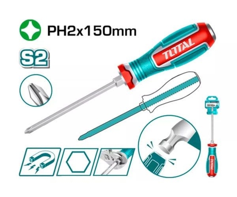 Tua Vít Đóng Đầu Bake Ph2x150mm Total