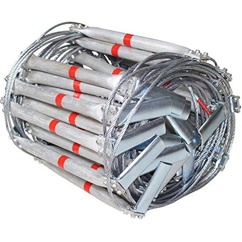 Thang Nhôm Thoát Hiểm Chống Cháy Móc Nhỏ (Nhiều Chiều Dài: 5m Tới 30m)