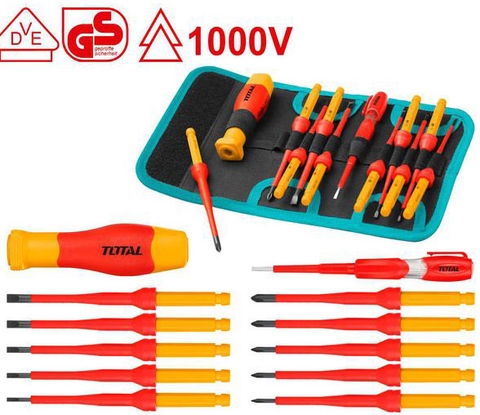 Bộ Tua Vít Cách Điện 12 Món TOTAL