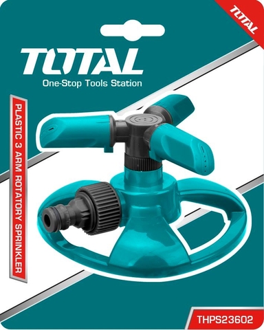 Đầu Phun Tưới Nước 3 Tay Xoay Total THPS23602