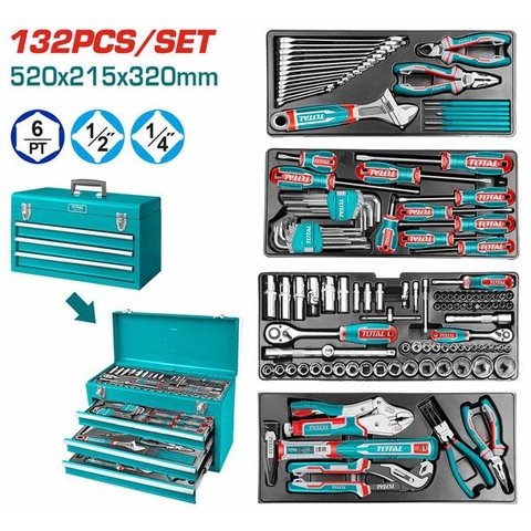 Bộ Đồ Nghề 132 Chi Tiết Total THPTCS71321