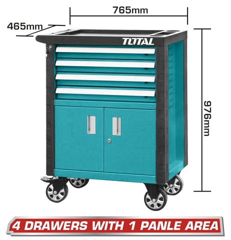 Tủ Đựng Đồ Nghề 4 Ngăn Có Bánh Xe Total THRC01041