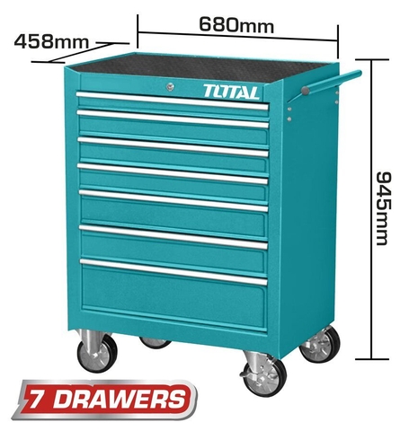 Tủ Đựng Đồ Nghề 7 Ngăn Có Bánh Xe Total THRC02071P