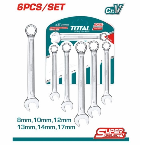 Bộ Cờ Lê Vòng Miệng 6 Chi Tiết 8-17mm Total