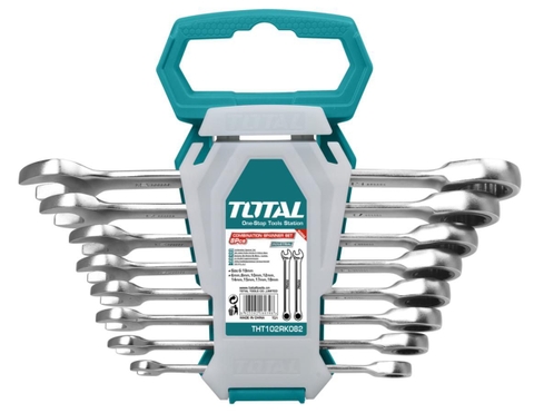 Bộ Cờ Lê Vòng Miệng 8 Chi Tiết 8-19mm Total
