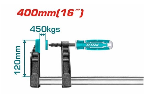 Kẹp Chữ F 120x400mm Total