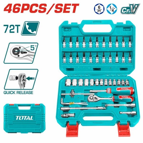 Bộ 4 Tua Vít Đầu Dẹp Và Bake Total TKSDS0426