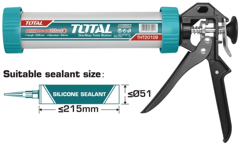 Súng Bơm Silicon Thân Nhôm 232mm Total