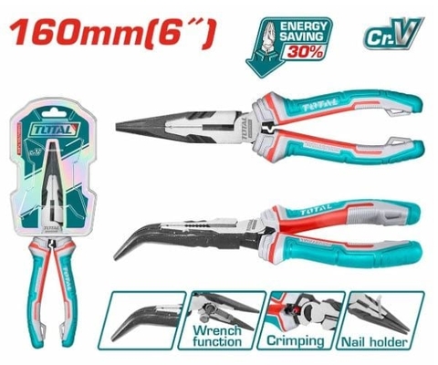 Kìm Mũi Nhọn Mỏ Cong 6 Inch/160mm Total