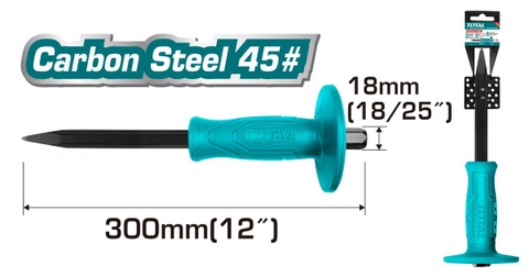 Đục Bê Tông Mũi Nhọn 4x300mm Total