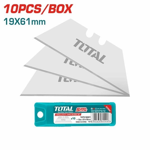 Bộ 10 Lưỡi Dao Tiện Ích 19x61mm Total