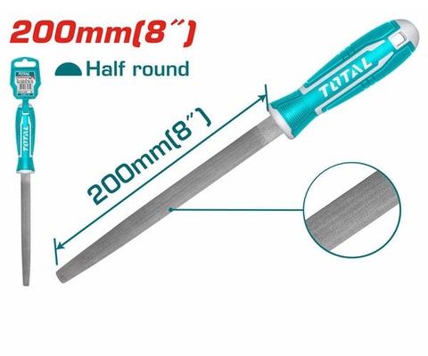 Giũa Thép Bán Nguyệt 200mm Total