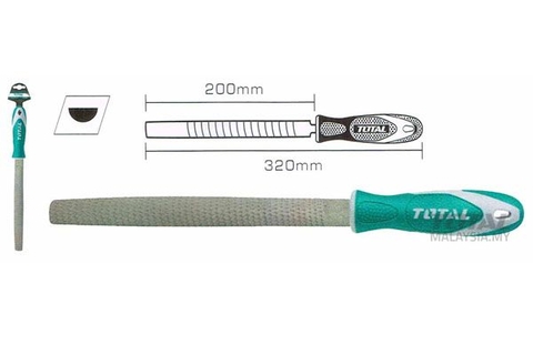 Giũa Gỗ Bán Nguyệt 200mm Total
