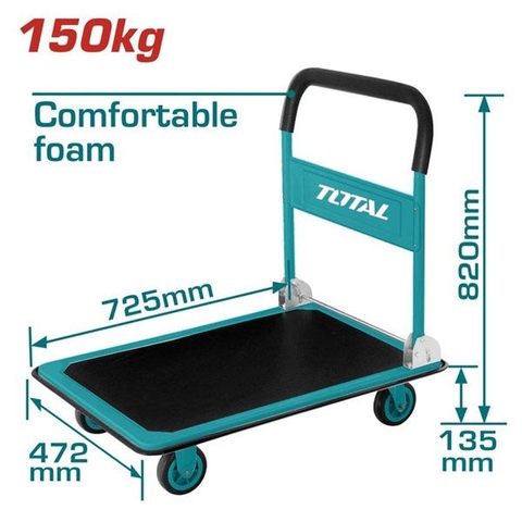 Xe Đẩy Hàng 4 Bánh 150kg Total THTHP11502