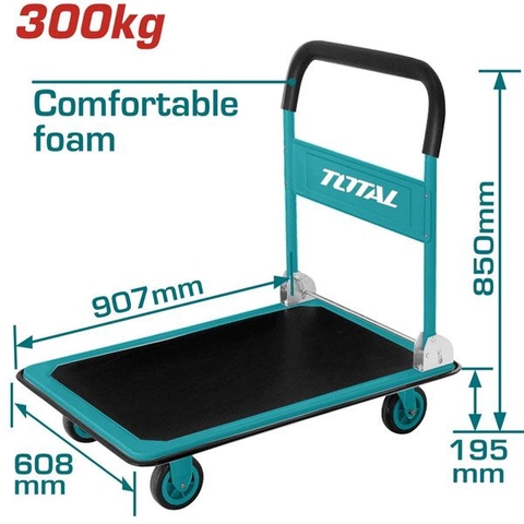 Xe Đẩy Hàng 4 Bánh 300kg Total THTHP13002