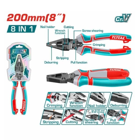 Kìm Răng Đa Năng 8 Trong 1 Cao Cấp 8 Inch/200mm Total