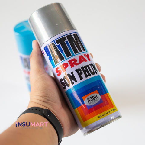 Sơn Phun Xịt ATM Spray A300, Bạc