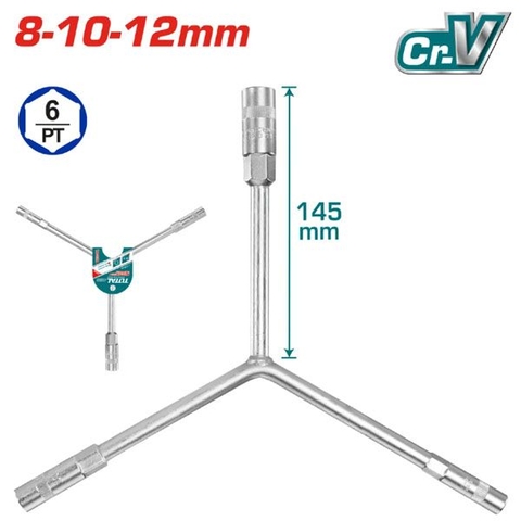 Tay Vặn Chữ Y Đầu Lục Giác 8-10-12mm Total