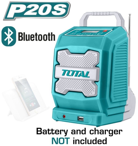 Radio Công Trường Dùng Pin 20V Total