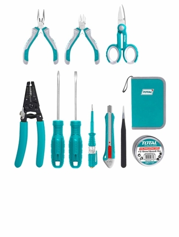Bộ Đồ Nghề Cho Thợ Điện 11 Chi Tiết Total TKETS0111