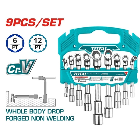 Bộ 9 Ống Điếu Chữ L Total TLASWT0901