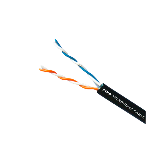 Cáp Điện Thoại 2 Đôi (1/0.5mm × 2P) MPE TLC-2P, 100m/ Cuộn, 6 Cuộn/ Thùng