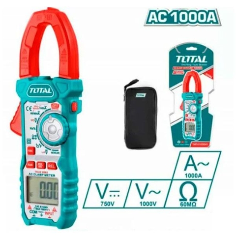 Đồng Hồ Ampe Kìm Ac 1000A Kỹ Thuật Số Total TMT4100041