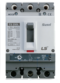 Cầu Dao Điện Susol (MCCB – Aptomat) 3 Cực FMU, Loại Chỉnh Dòng (Nhiệt) 3 Bước 0.8, 0.9, 1.0 × In LS TS160N FMU160 3P