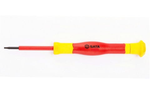 T15×50mm Tua Vít Đầu Sao Cách Điện 1000V VDE Thép Cr-V SATA 63904