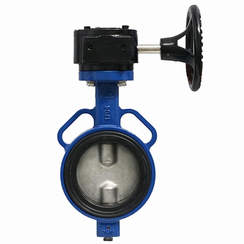 Van Bướm Tay Quay Shin Yi WBGS DN50 Đến DN600, 60mm Đến 610mm, Xanh Dương