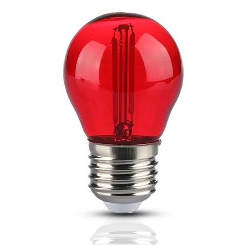 LED Bulb Filament Màu Đỏ 2.5W 1001K MPE FLM-3RD, 45 x 78mm, 1 Cái/Hộp, 100 Cái/Thùng