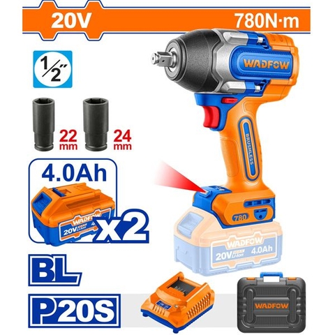 Máy Vặn Bu Lông Dùng Pin 20v-780nm WADFOW