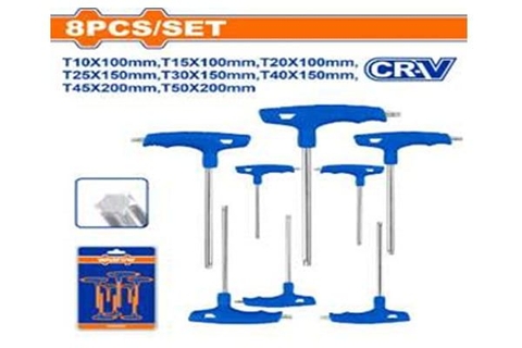Bộ 8 Cờ Lê Lục Giác Đầu Bi Tay Cầm Chữ T WADFOW WHK2481