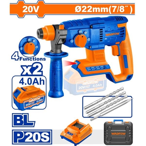Máy Khoan Bê Tông Dùng Pin 20v-22mm WADFOW