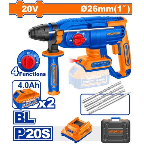 Máy Khoan Bê Tông Dùng Pin 20v-26mm WADFOW
