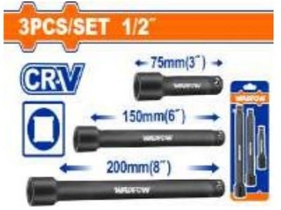 Bộ 3 Đầu Chuyển Đầu Tuýp Dài WADFOW WMS7403