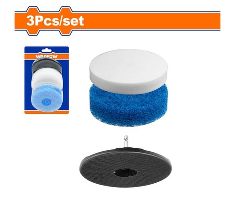 Bộ 3 Miếng Chà Sàn Và Đế Tròn 3.5 Inch WADFOW