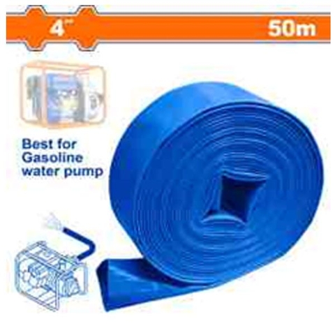Ống Tấm Bạt Nhựa PE, Màu Xanh Bạc, Cốt Dù 4 Inch Dài 50m WADFOW