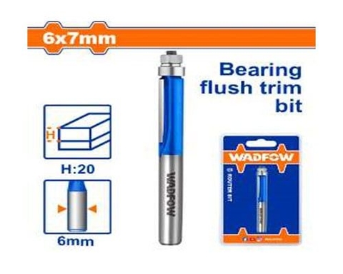 Mũi Phay Gỗ Thẳng Bi Dưới 6x6x7mm WADFOW