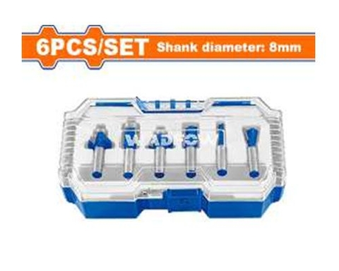 Bộ 6 Mũi Phay Gỗ 8mm WADFOW