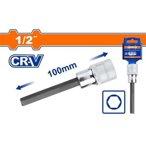 Đầu Tuýp 1/2 Inch Ra Đầu Vít Lục Giác Dài 4x100mm WADFOW