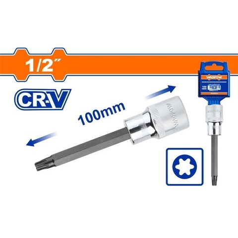 Đầu Tuýp 1/2 Inch Ra Đầu Vít Lục Giác Sao Dài T55x100mm WADFOW