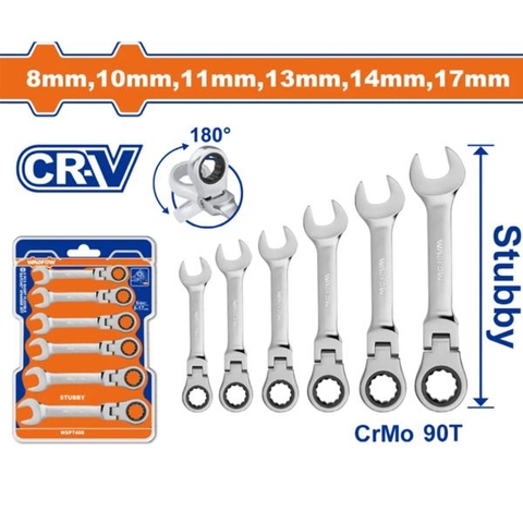 Bộ 6 Cờ Lê Vòng Miệng Tự Động Lắc Léo 8-17mm WADFOW WSP7406