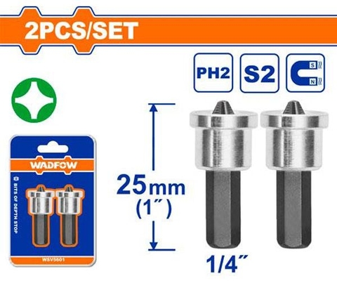 Bộ 2 Mũi Vít Nam Châm WADFOW WSV5601