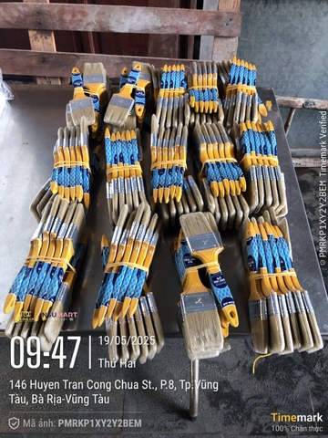 3" (7.5cm) Cọ Sơn Cán Nhựa Thăng Long Vàng Syn (Sợi Tổng Hợp) Thanh Bình 1NLS30, 12 Cây / Lố